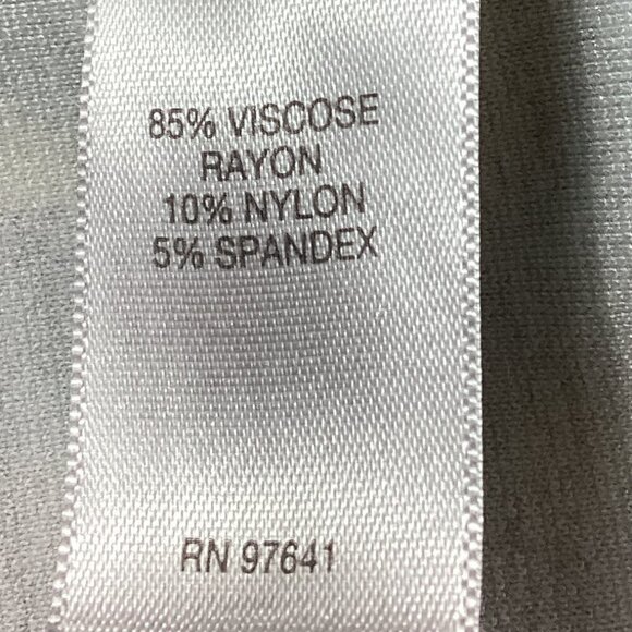 J. Jill Navy Blue Floral Ponte Knit Pull On Pencil Skirt Sz M #328E - Picture 4 of 6